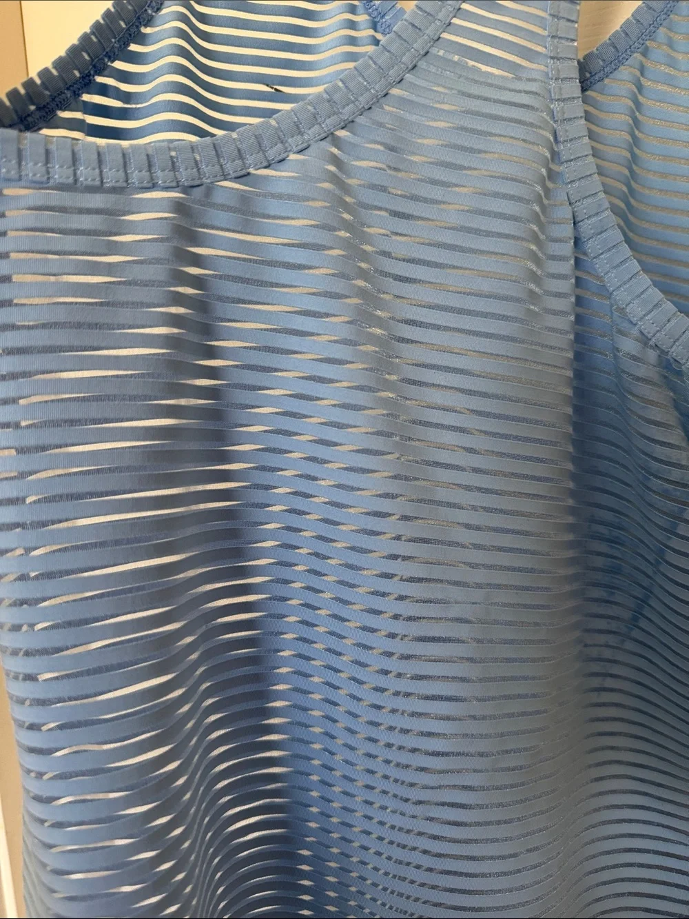 Nike Sky Blue Mesh Racerback Tank